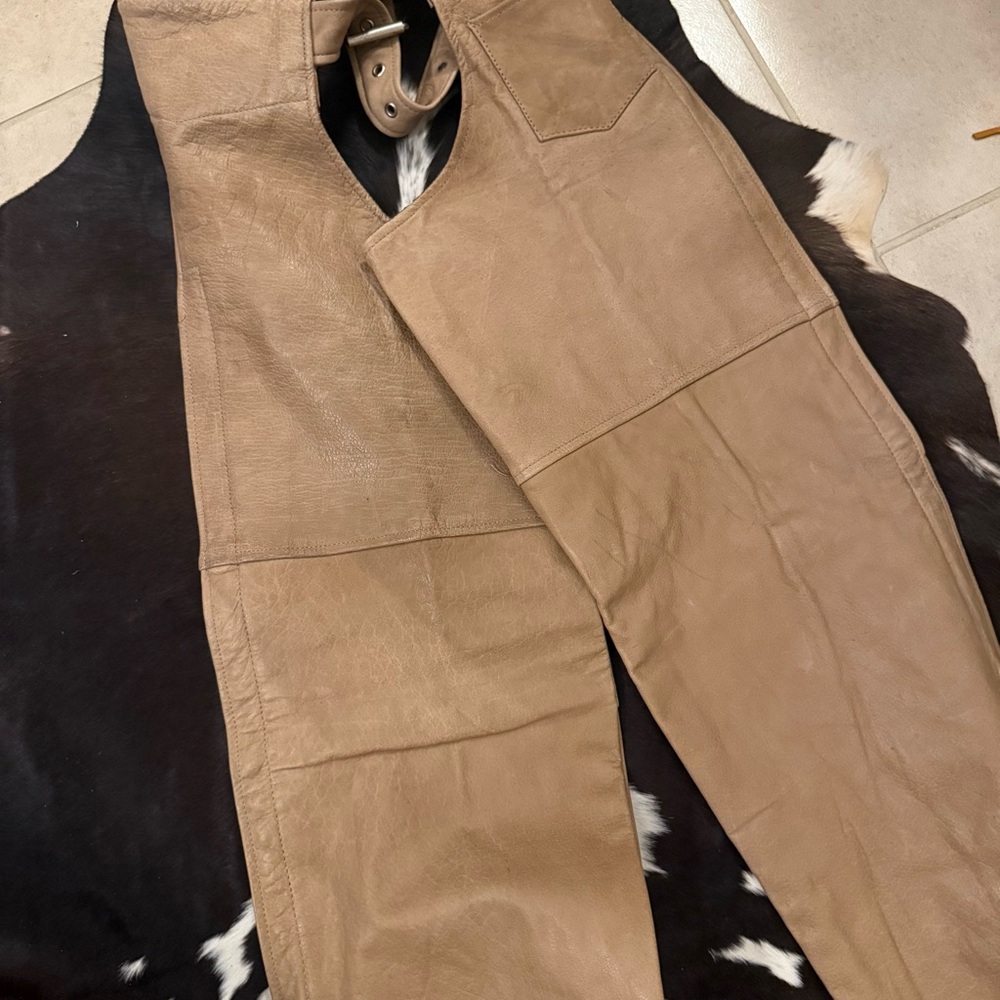 Brown Leather Chaps